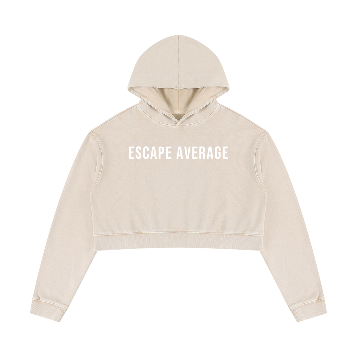 Women’s Mineral Washed Crop Hoodie