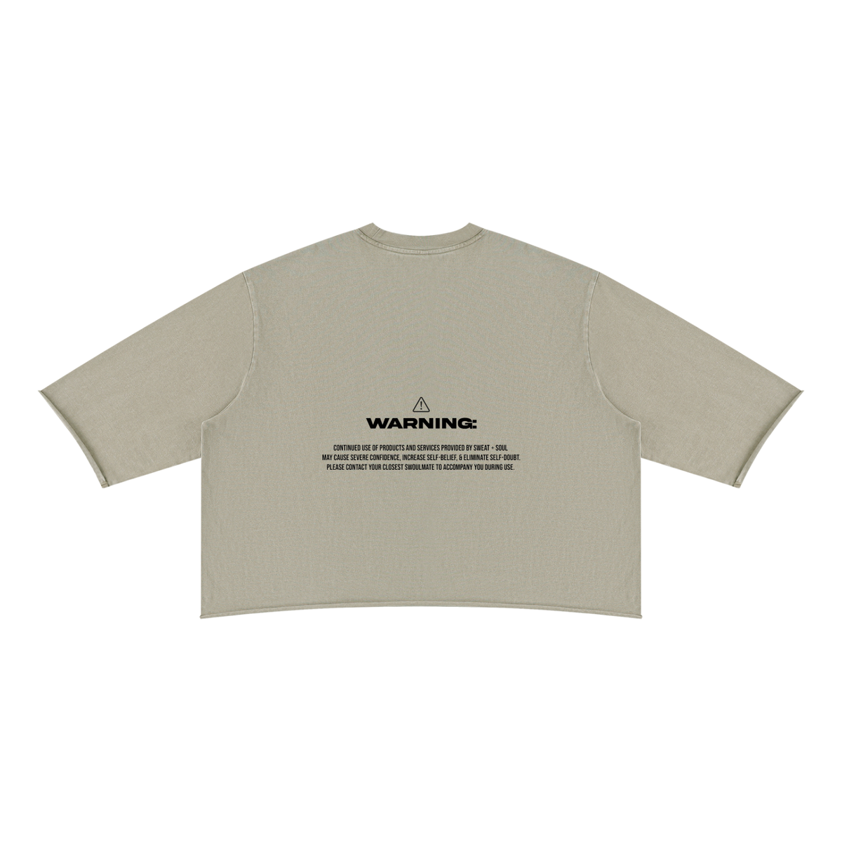 Unisex Mineral Wash Raw Hem Boxy T-Shirt