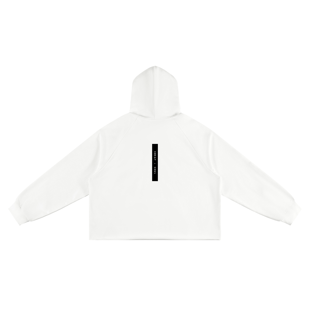 Unisex Vintage Wash Raw Edge Boxy Hoodie