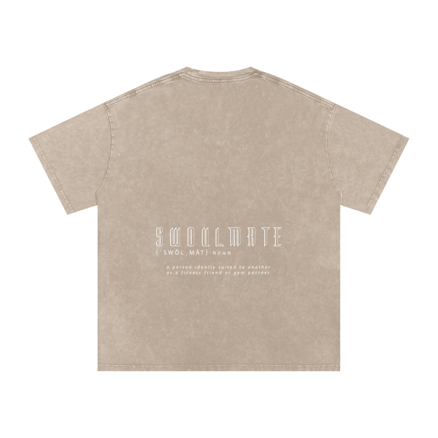 Swoulmate Unisex Acid Wash Tee (Neutrals)