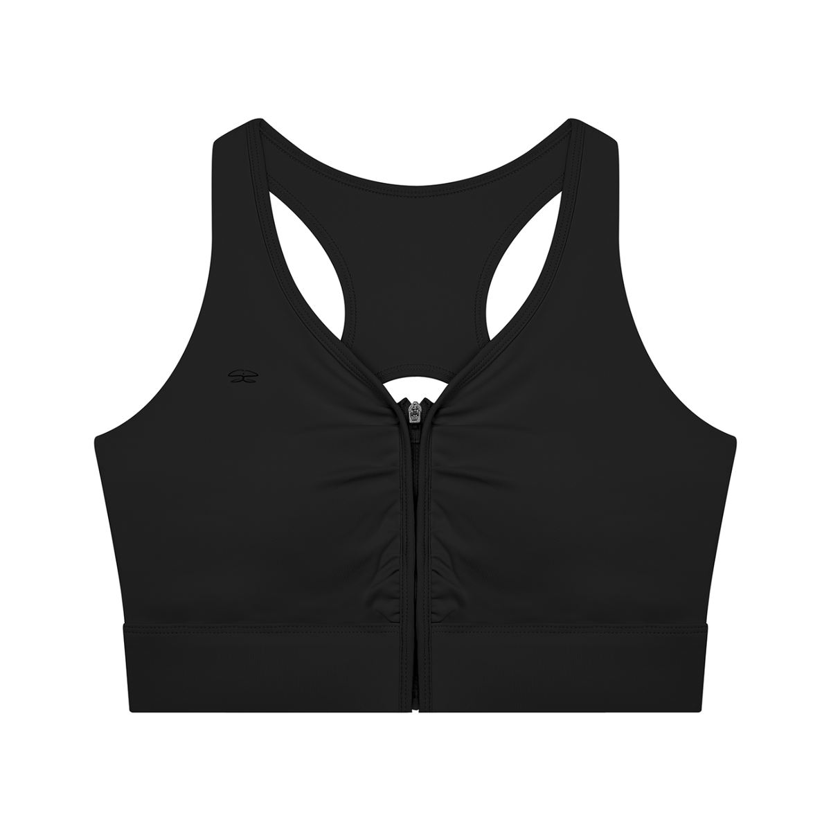 Women’s Cropped Zip Yoga Sports Bra