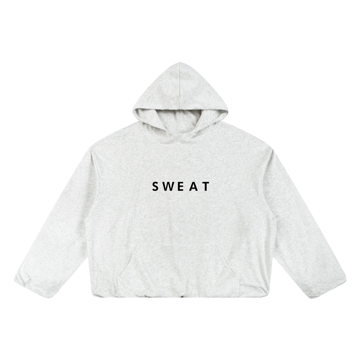 Boxy Gather-Hem Hoodie