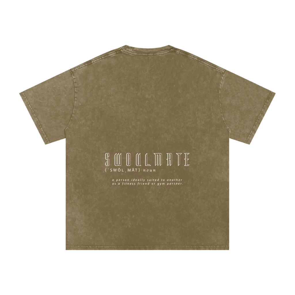 Swoulmate Unisex Acid Wash Tee (Neutrals)