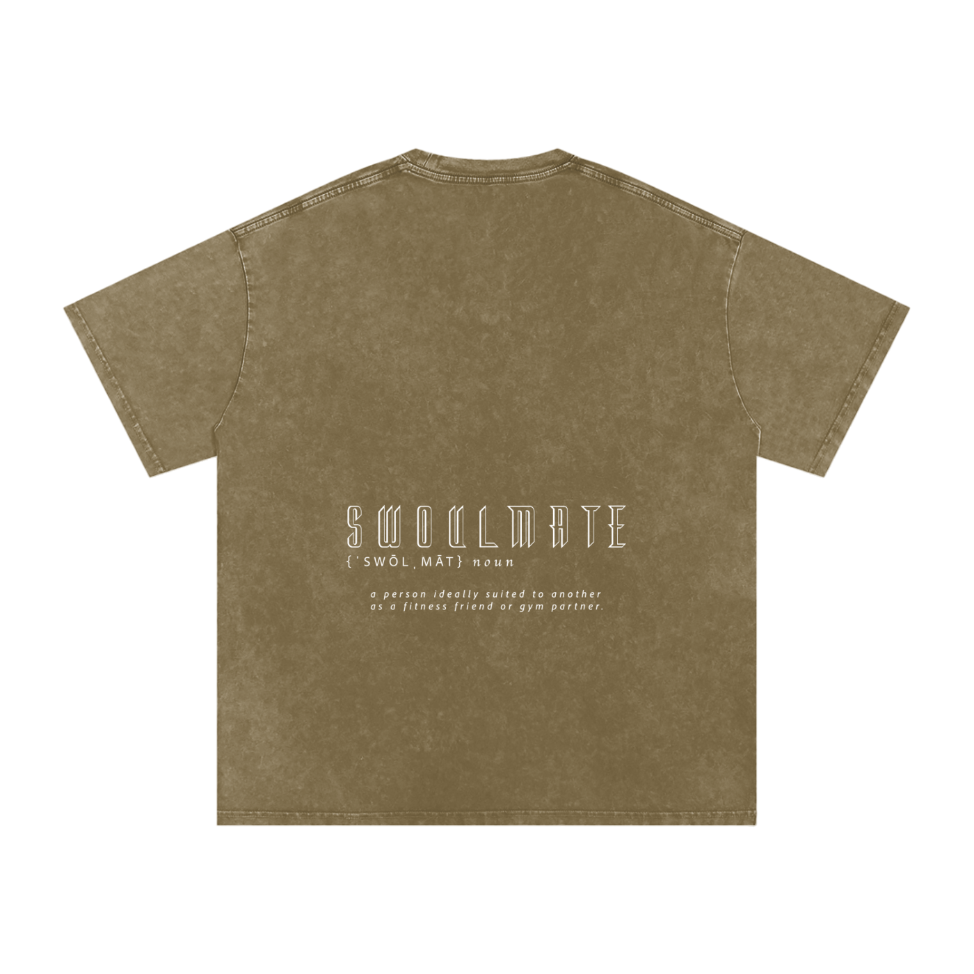 Swoulmate Unisex Acid Wash Tee (Neutrals)