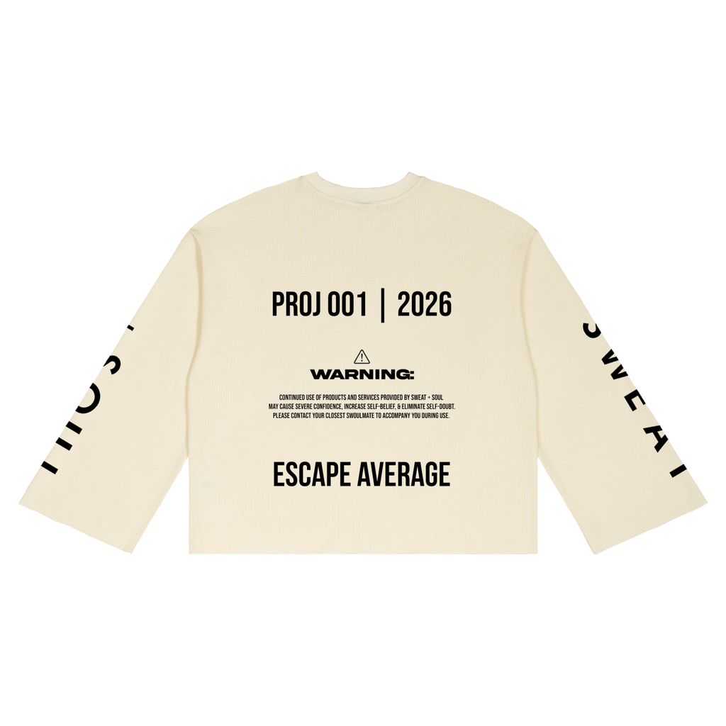 Unisex Waffle Raw Edge T-Shirt