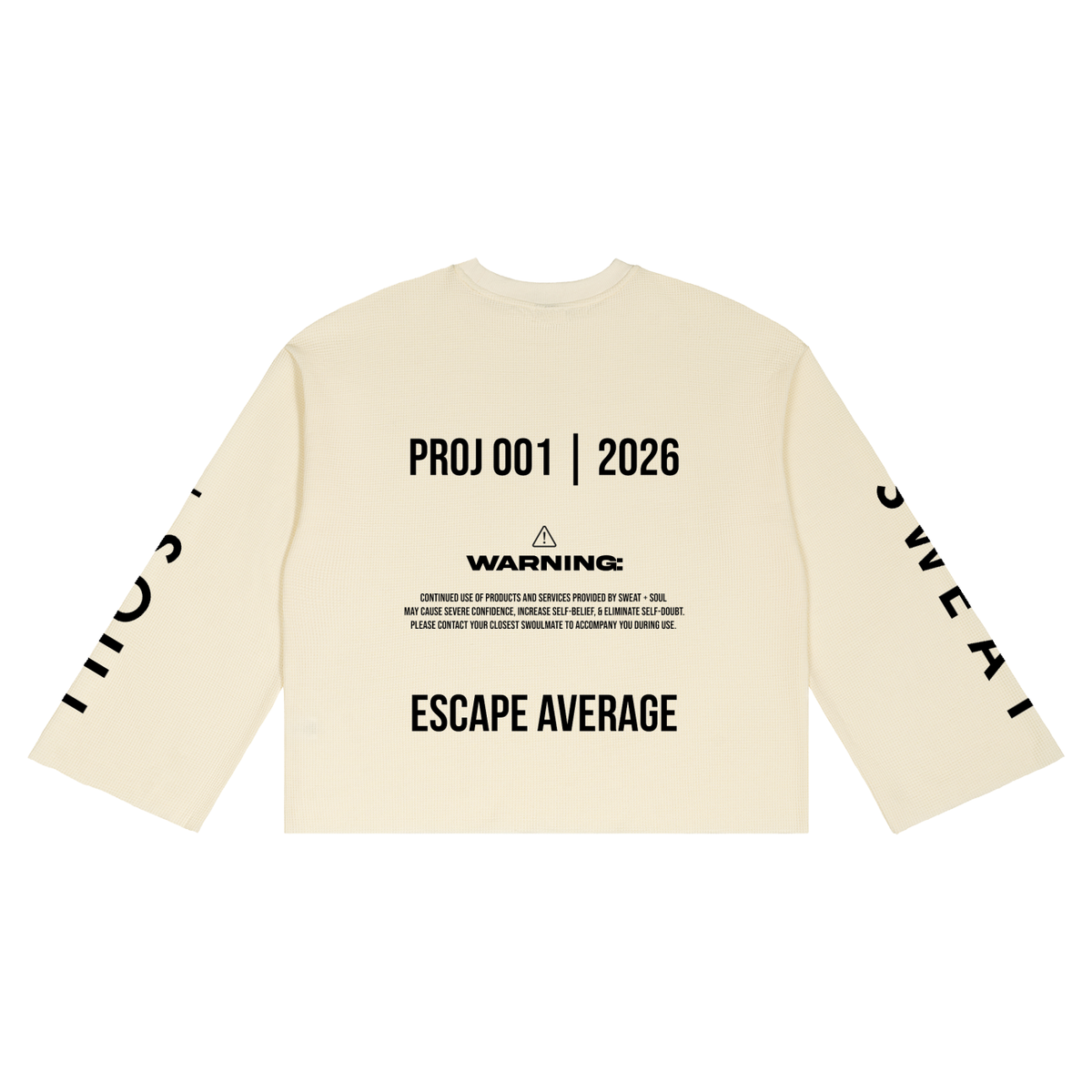 Unisex Waffle Raw Edge T-Shirt