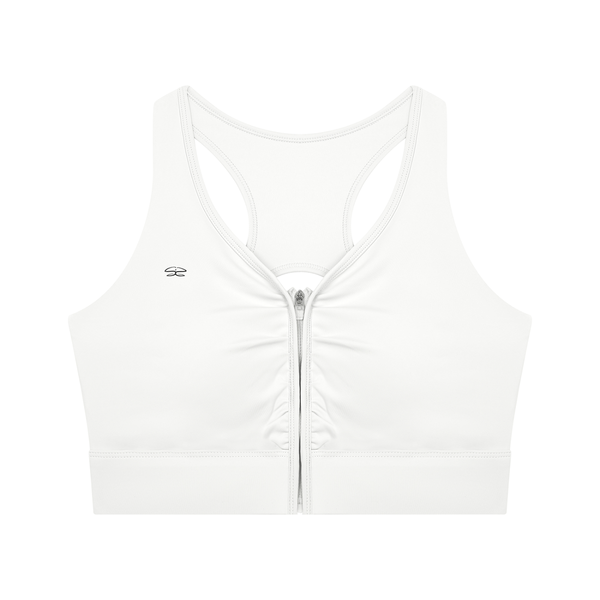 Women’s Cropped Zip Yoga Sports Bra