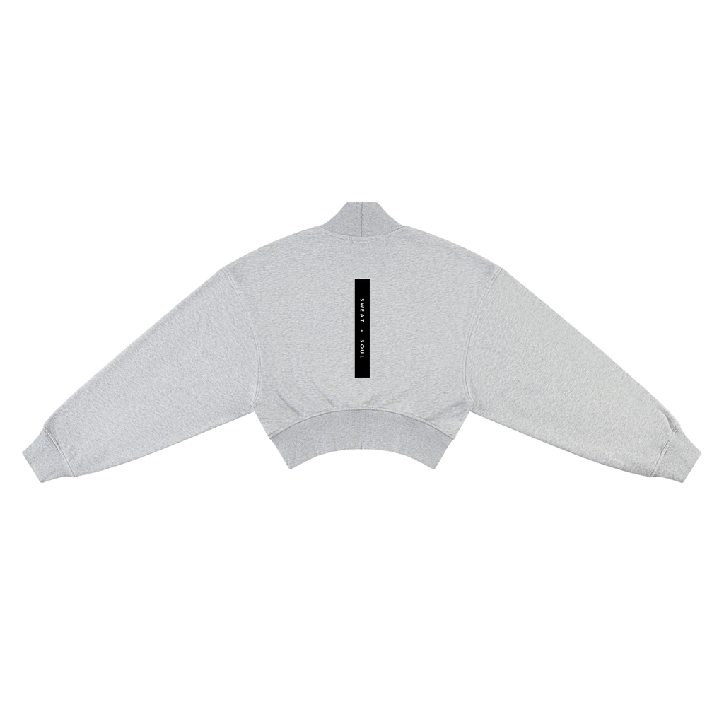 Women's Crop Mock Neck Sweatshirt