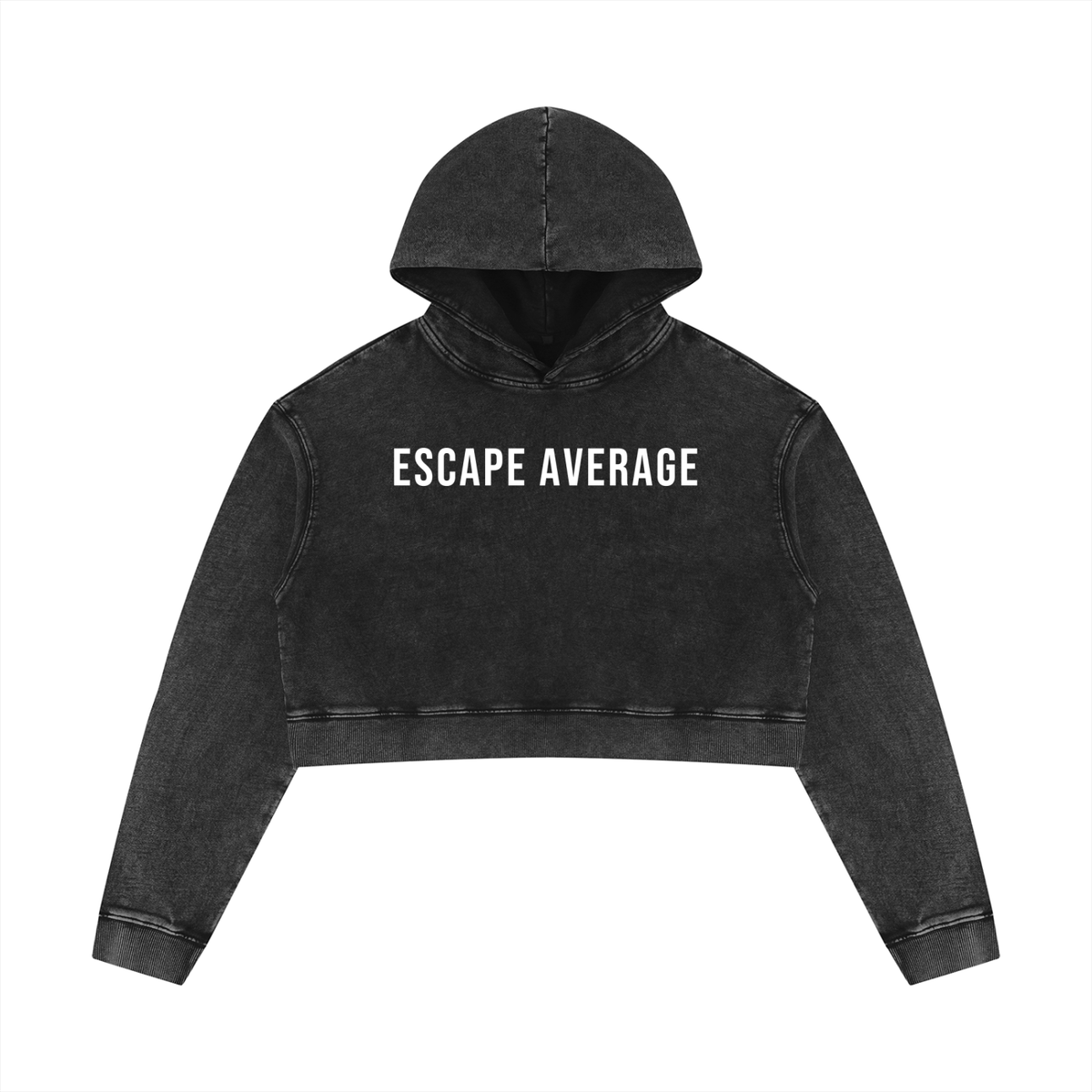 Women’s Mineral Washed Crop Hoodie
