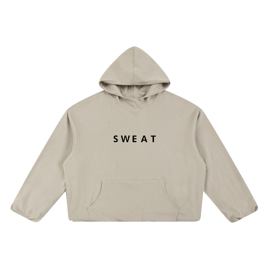 Boxy Gather-Hem Hoodie