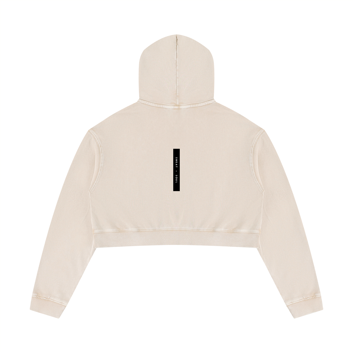 Women’s Mineral Washed Crop Hoodie