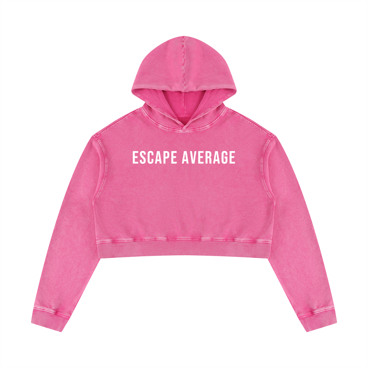 Women’s Mineral Washed Crop Hoodie