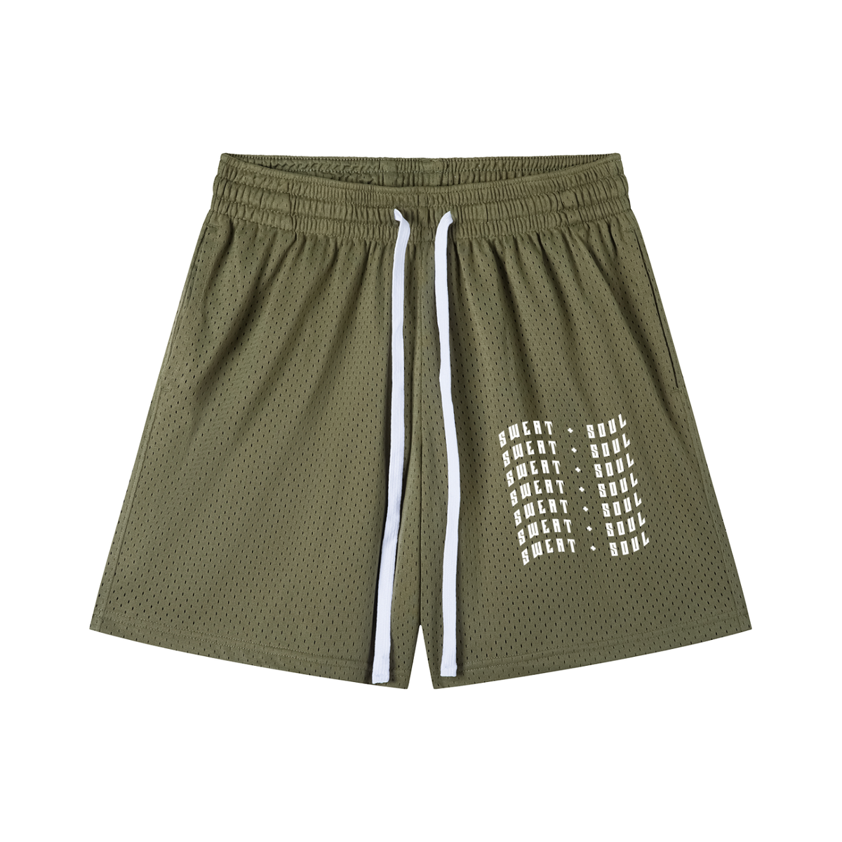 Mesh Drawstring Shorts