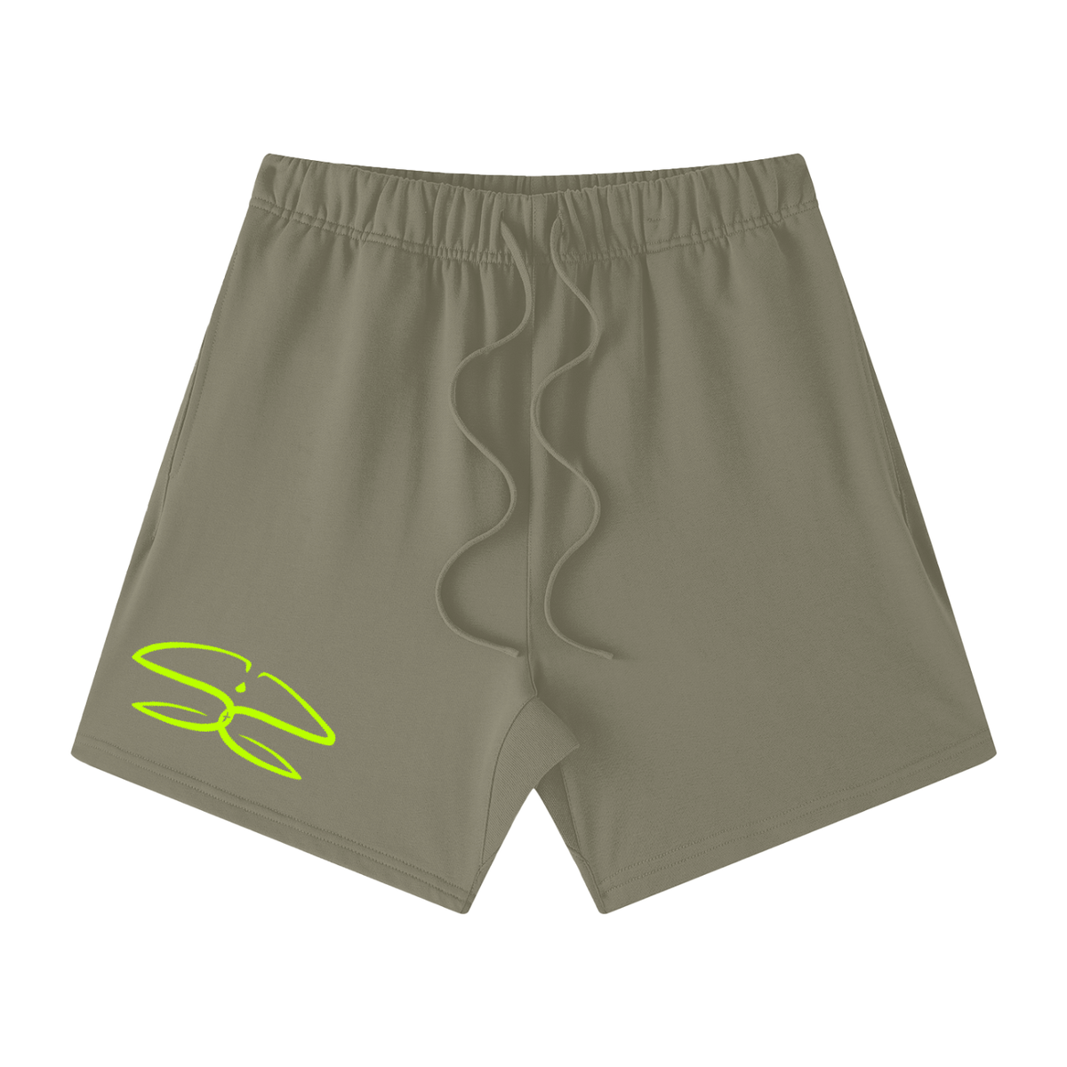 Unisex Earth Tone Loose Fit Cotton Shorts