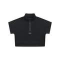 Women's Quarter Zip Crop Sweatshirt