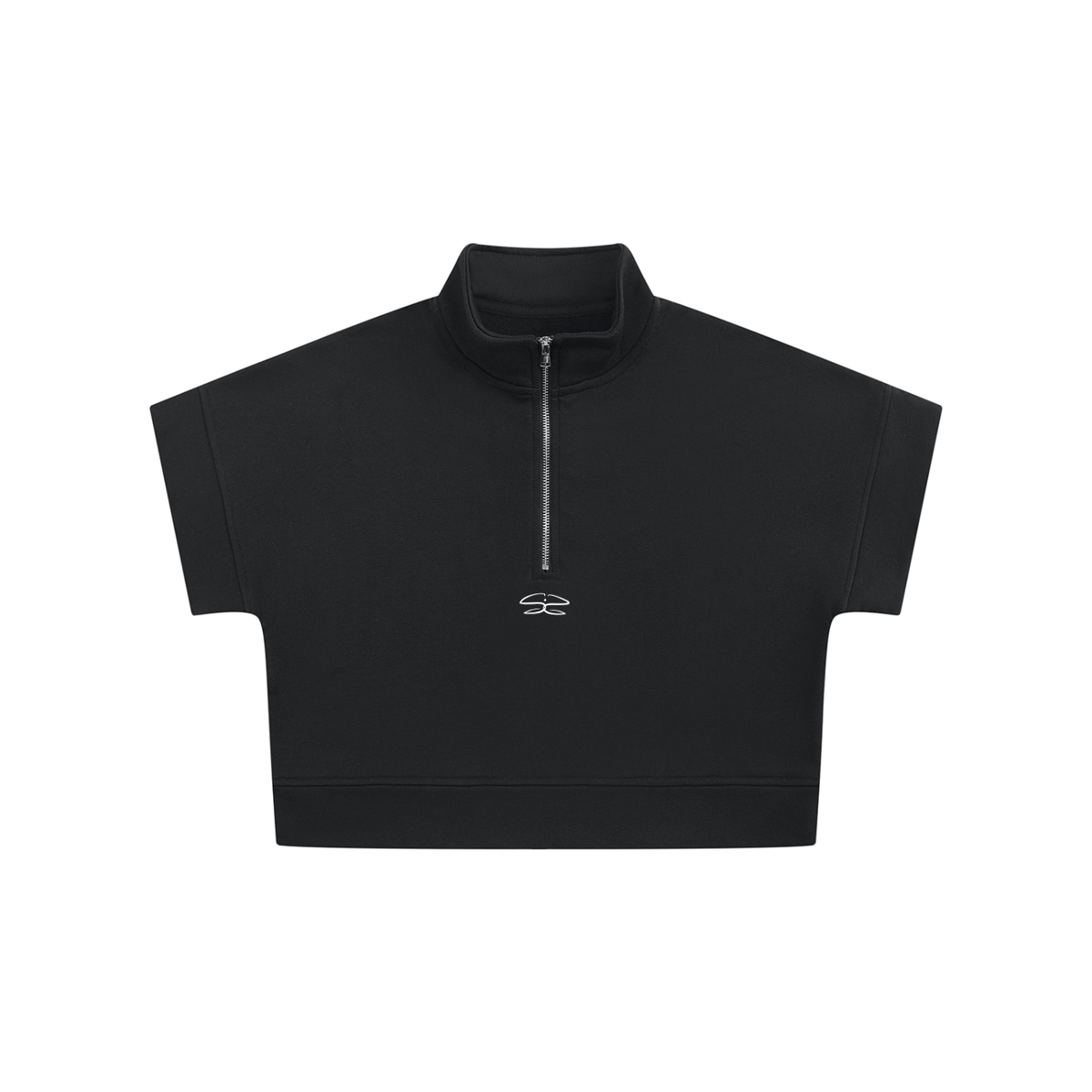 Women's Quarter Zip Crop Sweatshirt