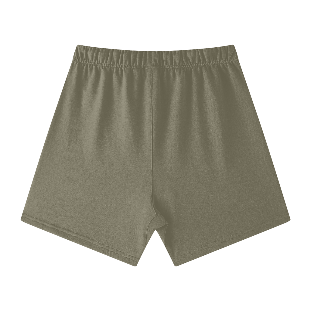 Unisex Earth Tone Loose Fit Cotton Shorts