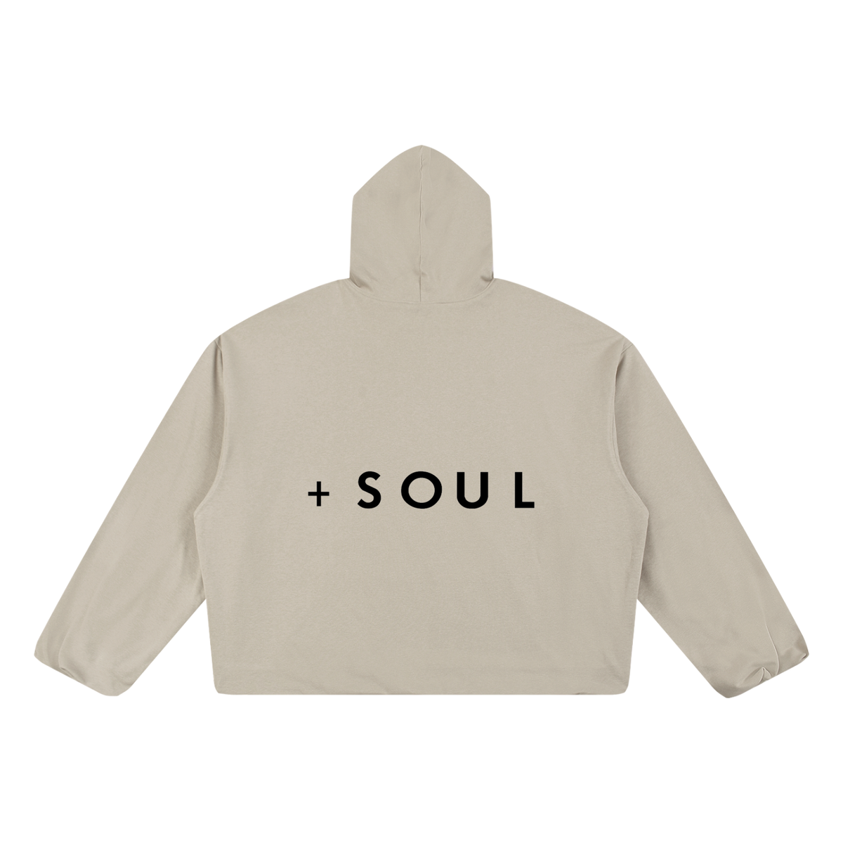 Boxy Gather-Hem Hoodie