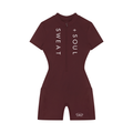 Women's Quarter-Zip Short Sleeve Romper
