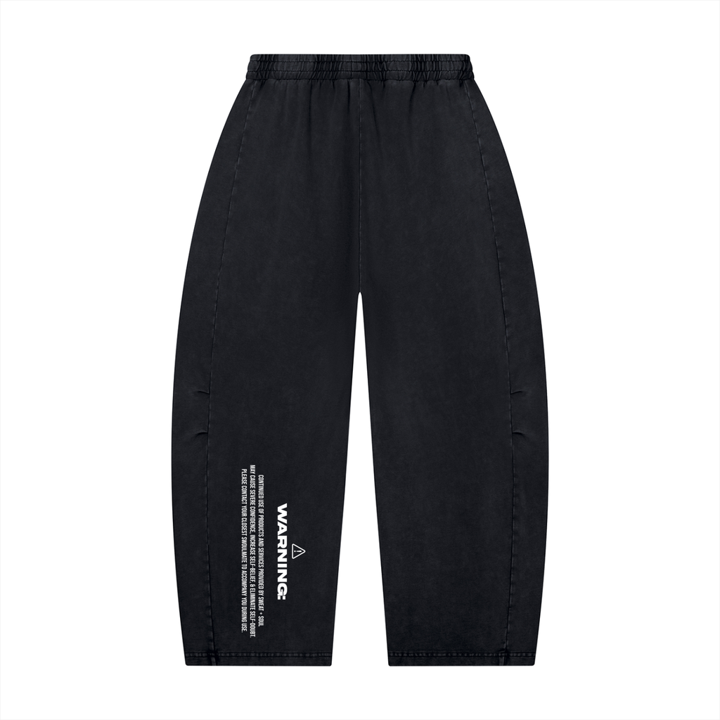 Unisex Mineral Wash Barrel Leg Pants