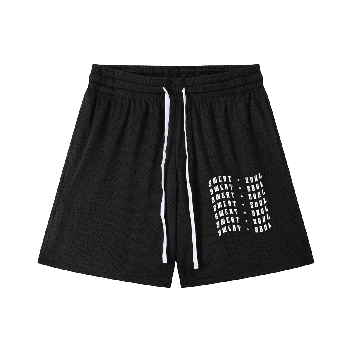 Mesh Drawstring Shorts