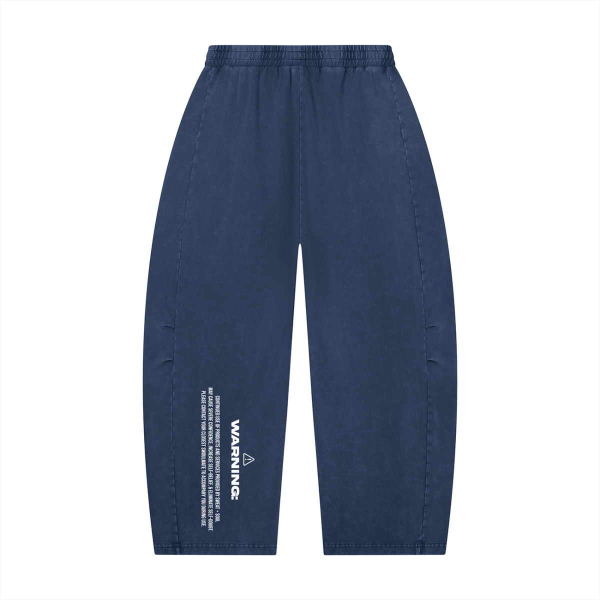 Unisex Mineral Wash Barrel Leg Pants