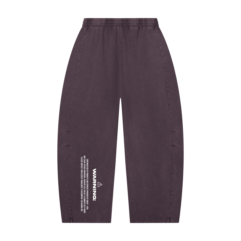 Unisex Mineral Wash Barrel Leg Pants