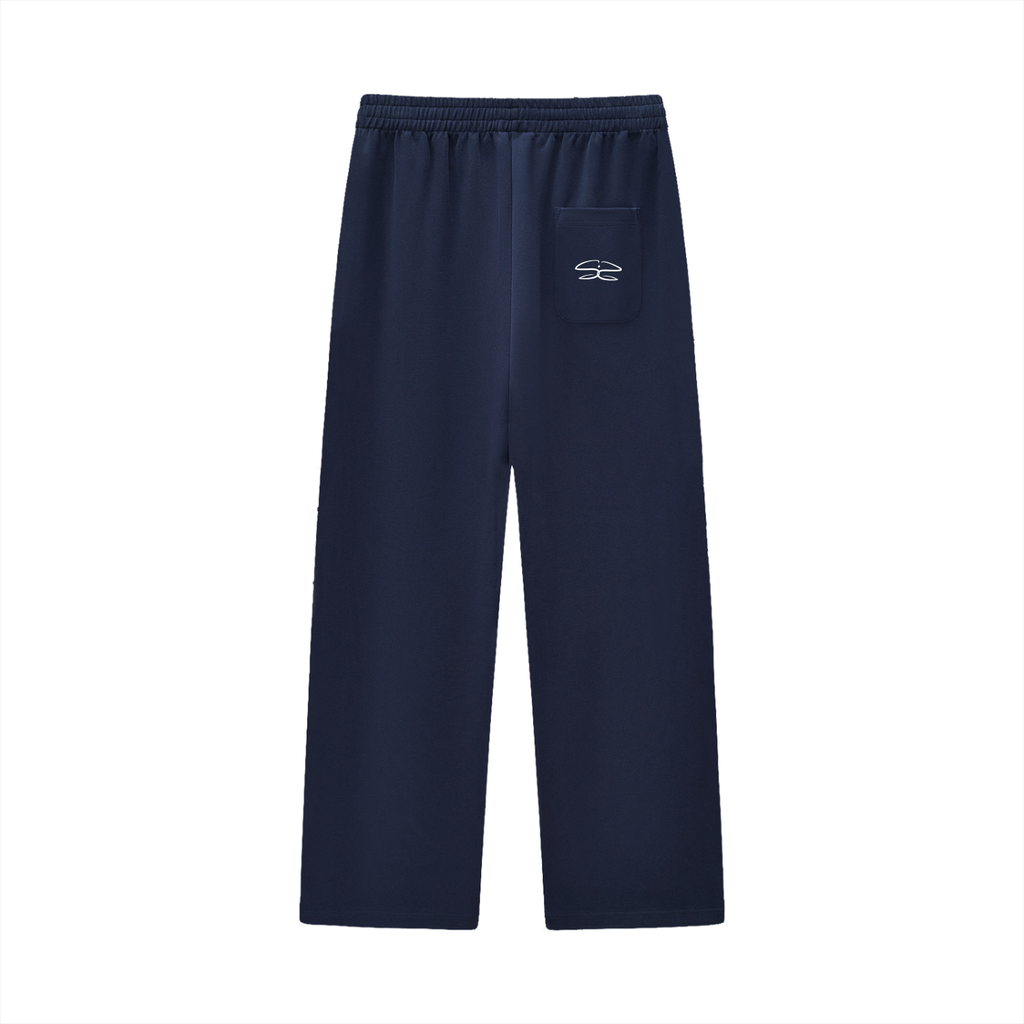 Curved Stripe Straight Sweatpants