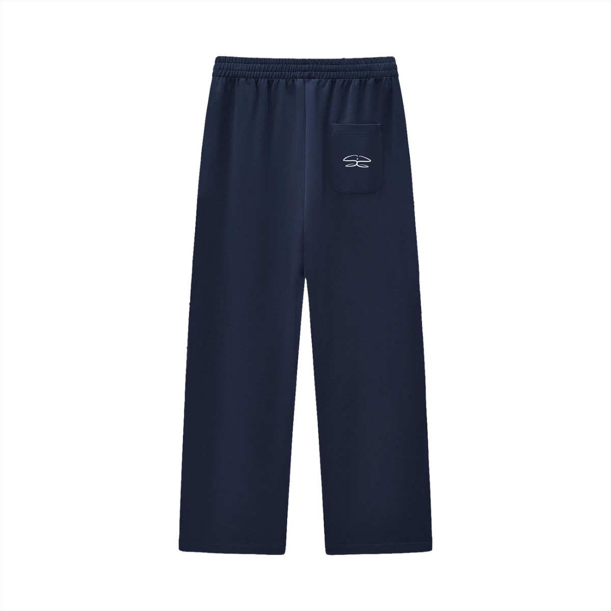 Curved Stripe Straight Sweatpants