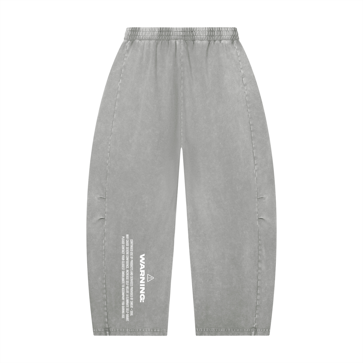 Unisex Mineral Wash Barrel Leg Pants