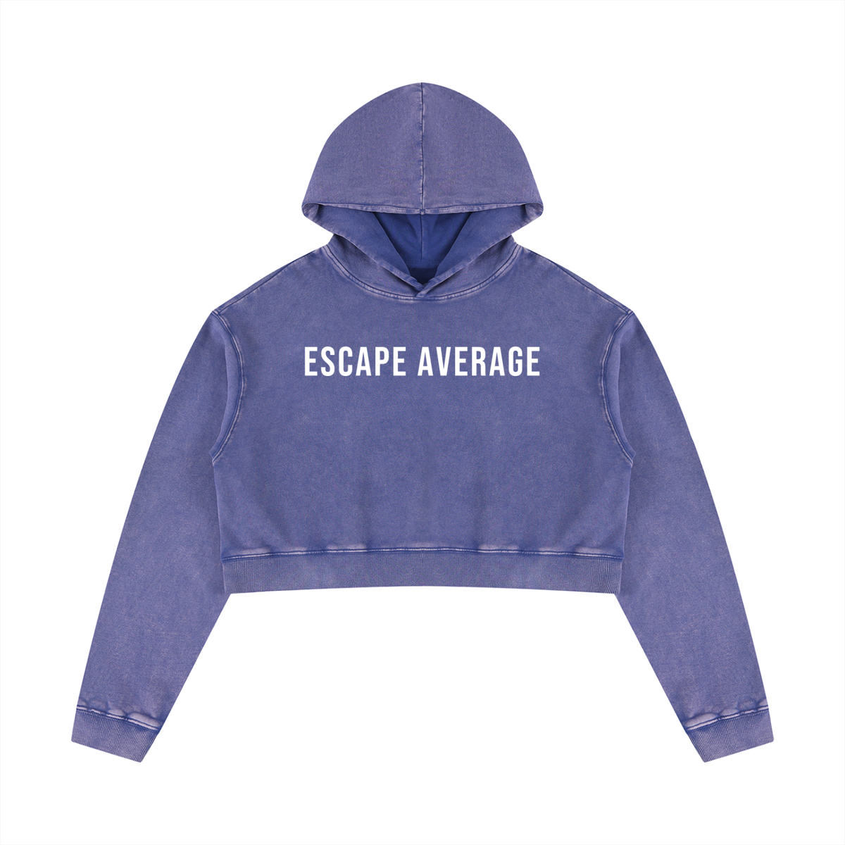 Women’s Mineral Washed Crop Hoodie
