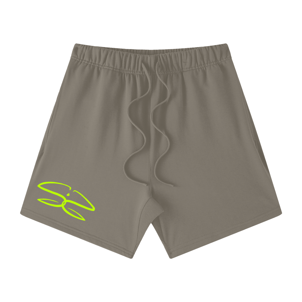 Unisex Earth Tone Loose Fit Cotton Shorts