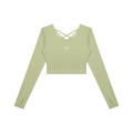 Women's Cropped Long Sleeve Yoga T-Shirt