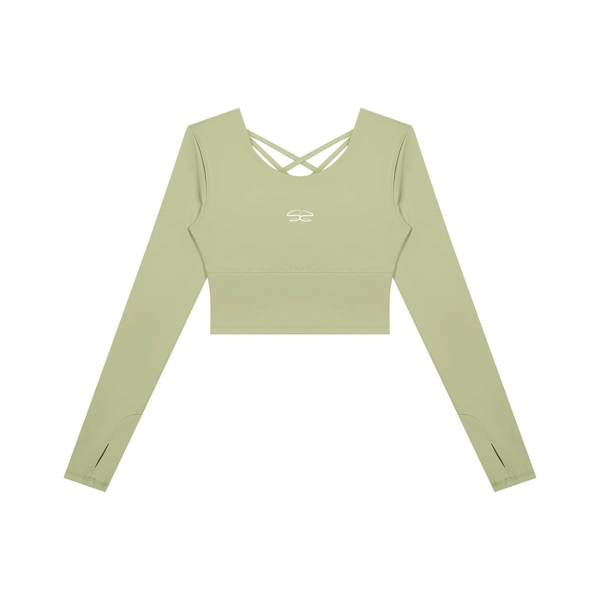 Women's Cropped Long Sleeve Yoga T-Shirt