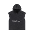 Snow Washed Boxy Hooded Tank Top