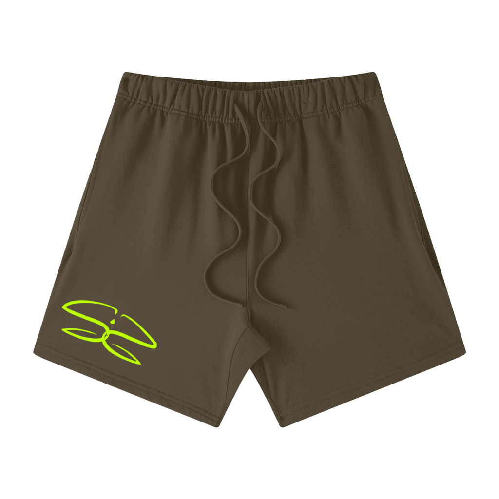 Unisex Earth Tone Loose Fit Cotton Shorts