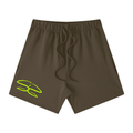 Unisex Earth Tone Loose Fit Cotton Shorts