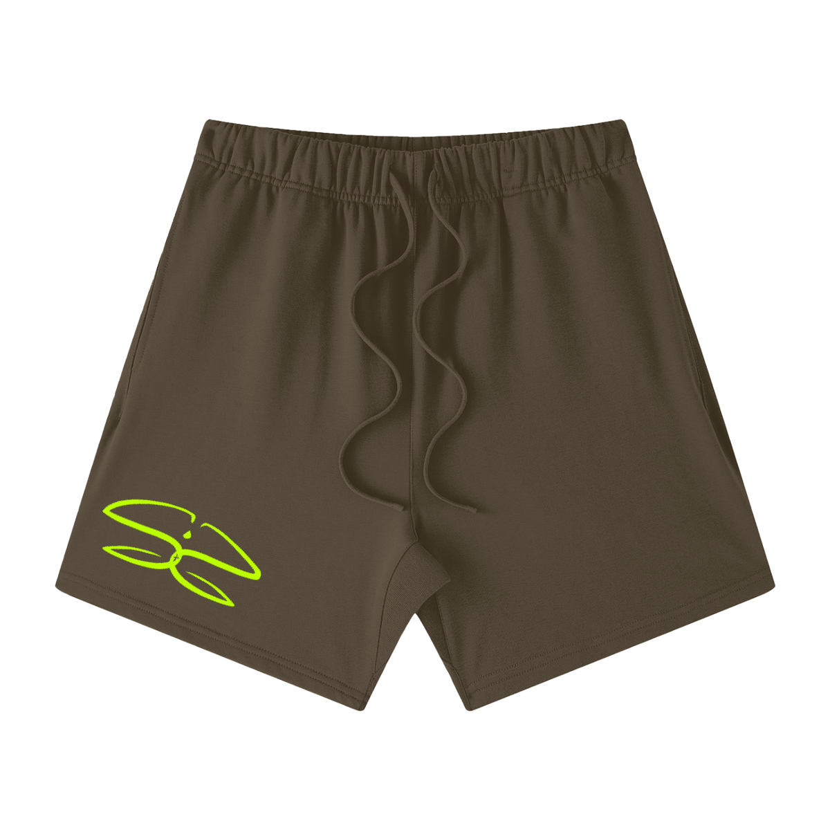 Unisex Earth Tone Loose Fit Cotton Shorts
