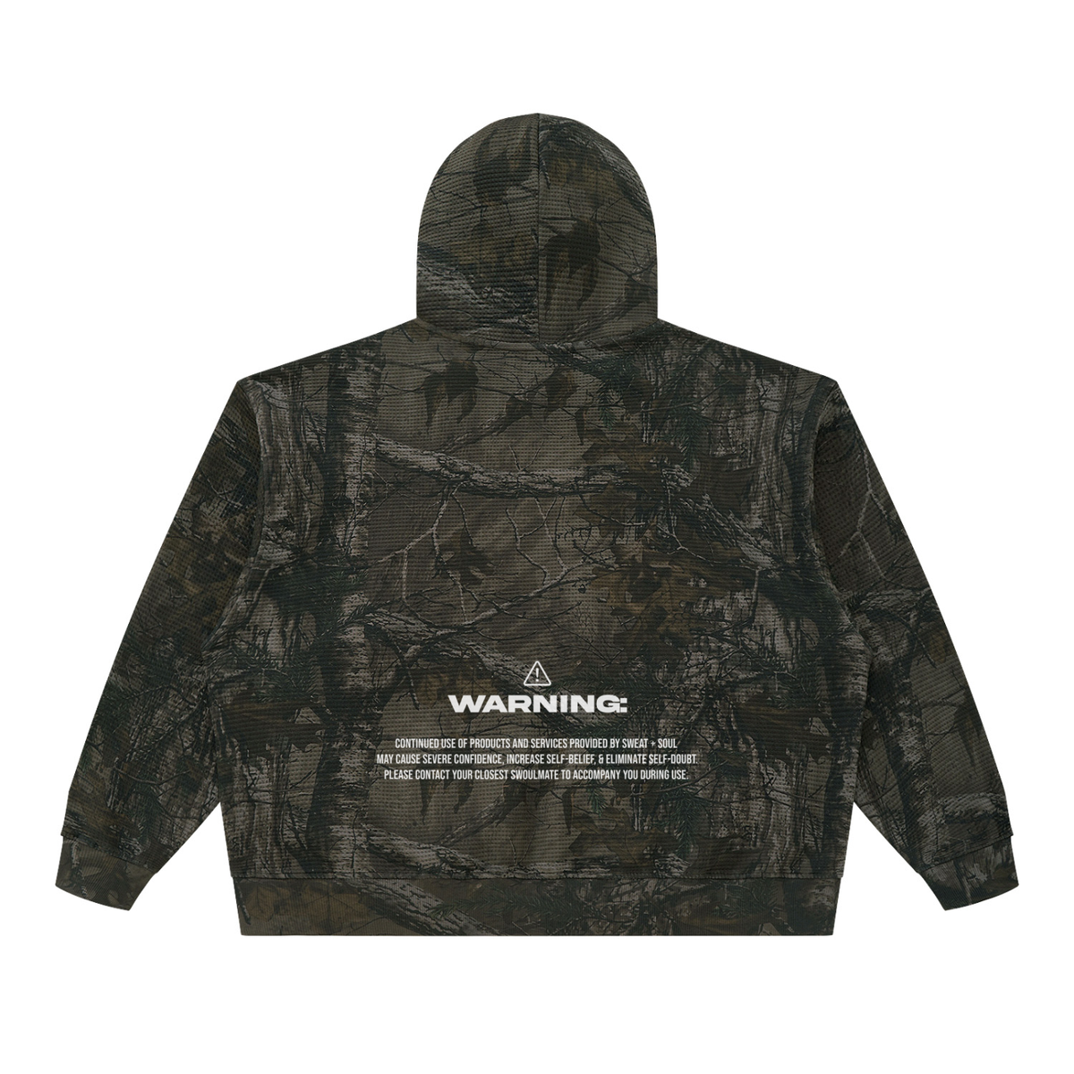 Unisex Waffle Tree Camo Boxy Hoodie