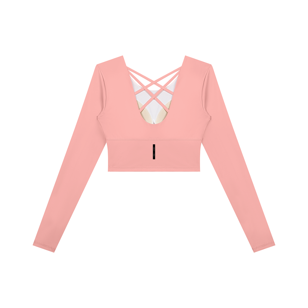 Women's Cropped Long Sleeve Yoga T-Shirt