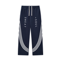 Curved Stripe Straight Sweatpants