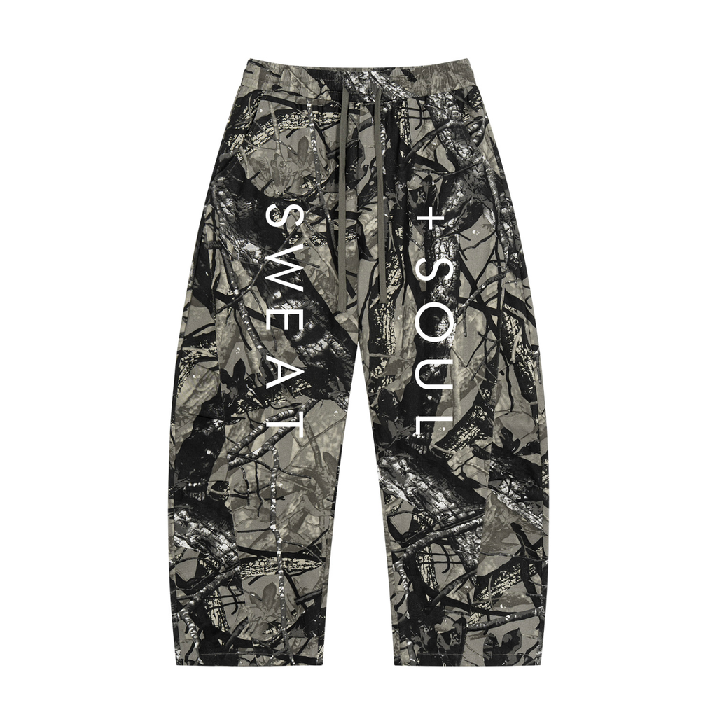 Unisex Tree Camo Barrel Leg Pants