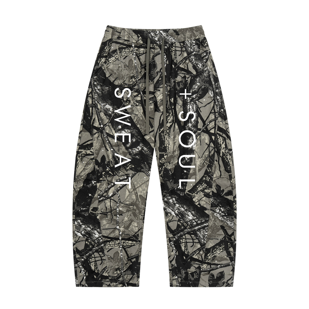 Unisex Tree Camo Barrel Leg Pants
