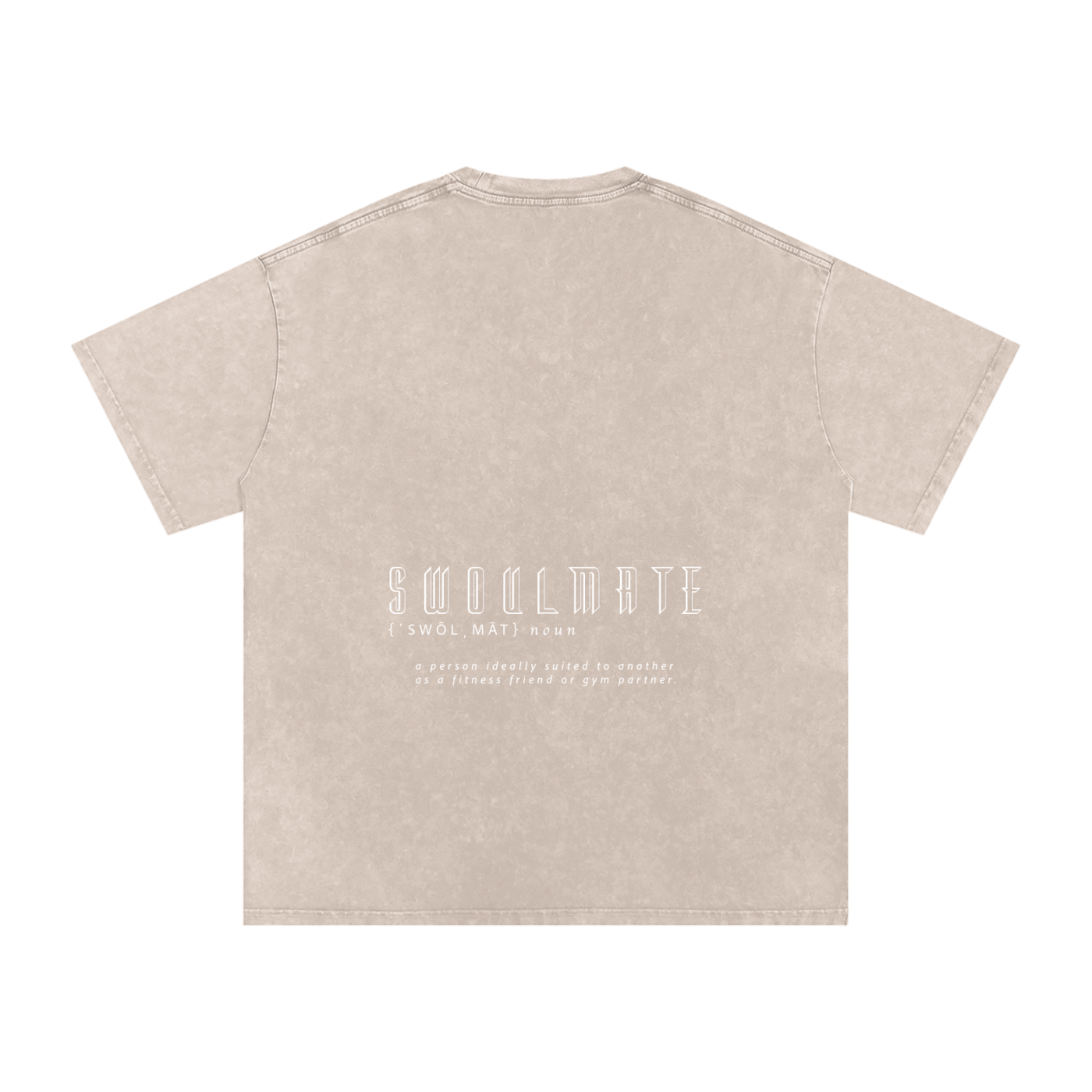 Swoulmate Unisex Acid Wash Tee (Neutrals)