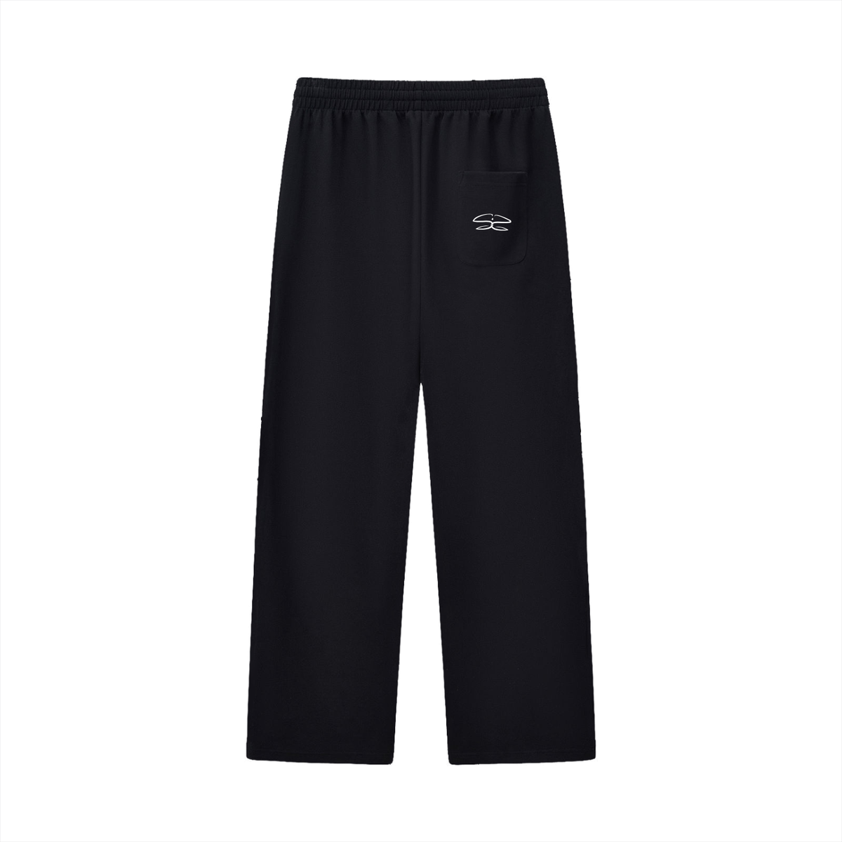 Curved Stripe Straight Sweatpants