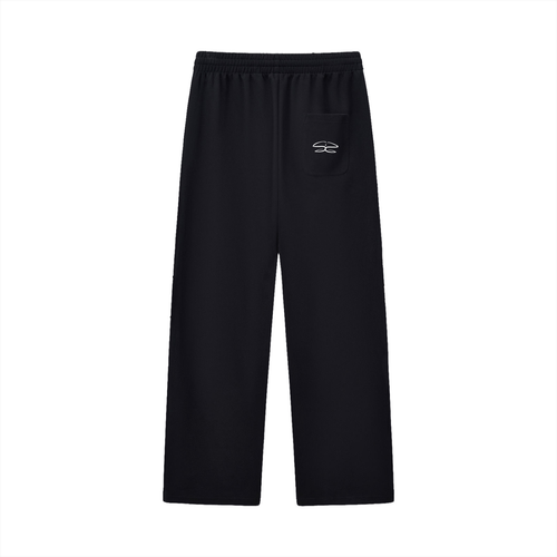 Curved Stripe Straight Sweatpants