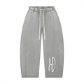 Unisex Mineral Wash Barrel Leg Pants
