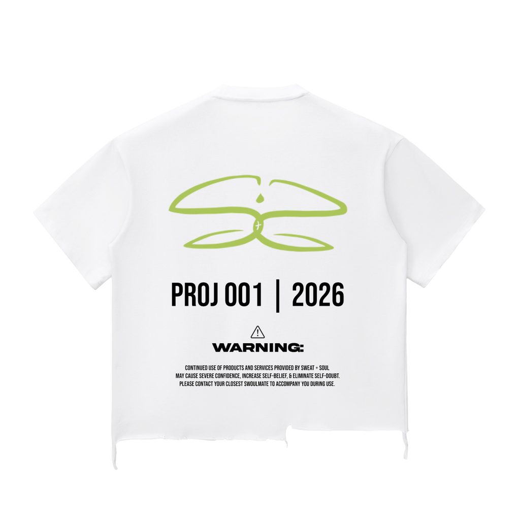 Snow Wash Raw-Hem Boxy T-shirt