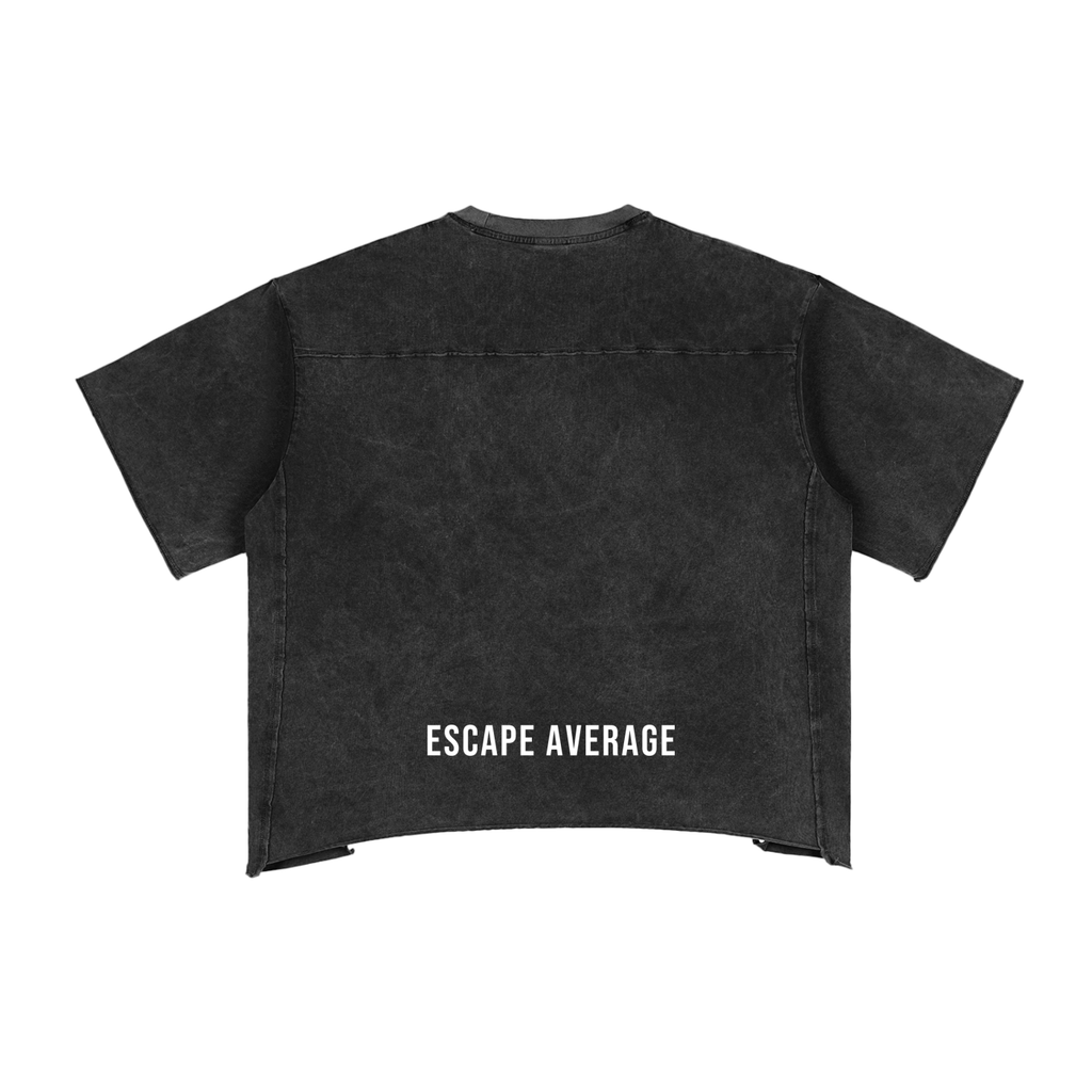 Raw Edge Snow Washed Boxy T-Shirt